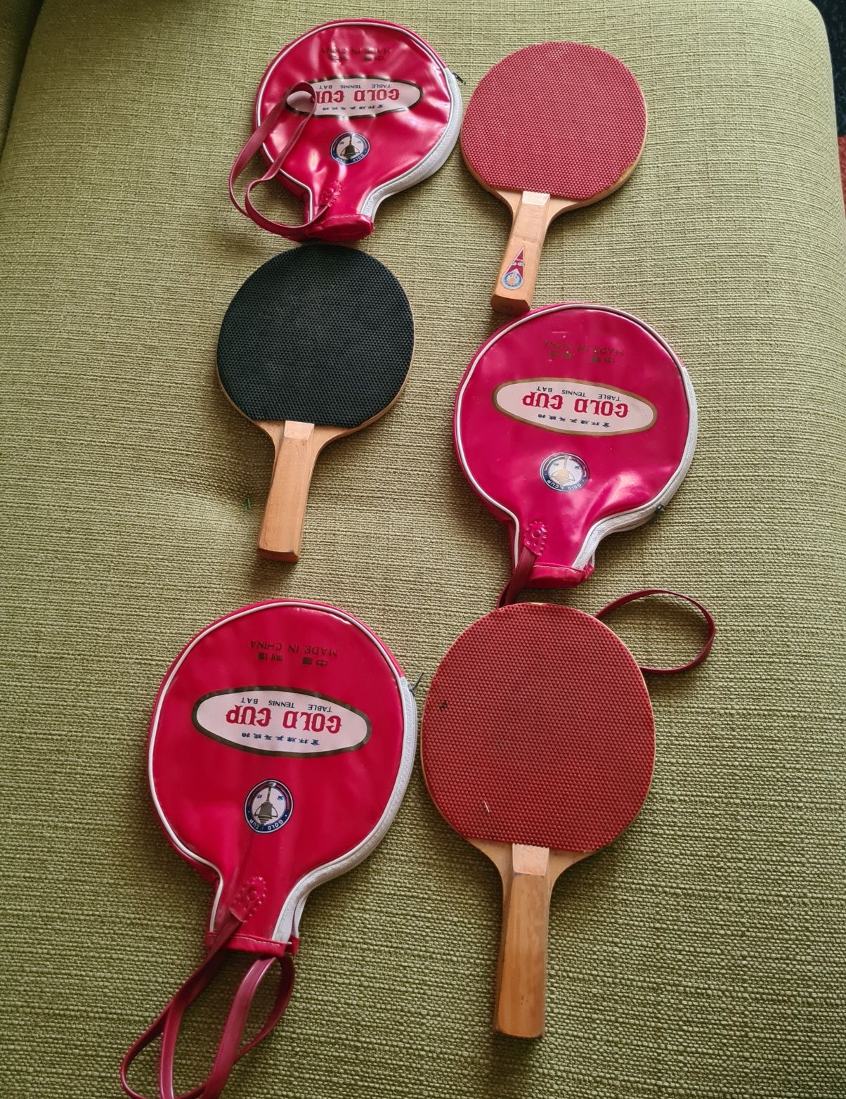 Paleta de Ping Pong Veche Colectie Gold Cup China Palete Tenis De Masa