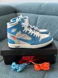 Jordan 1 Off white University blue marimea 45