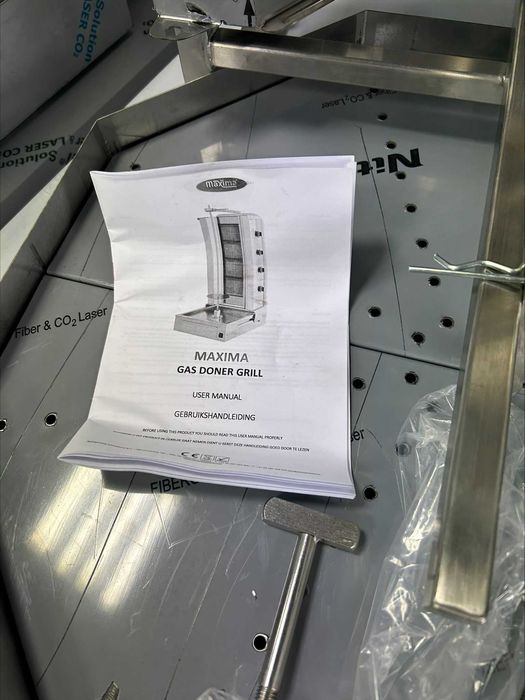 грил за дюнер- 4 горелки - 70-100кг