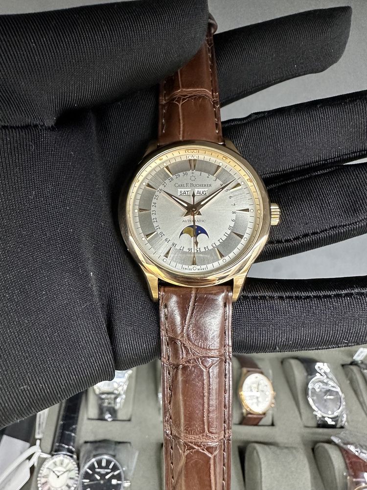 Золотые Часы Carl F Bucherer 18k Moonphase