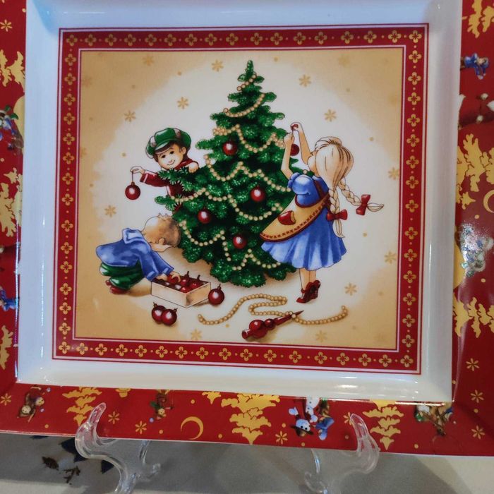 Порцеланово новогодишно плато Villeroy & Boch