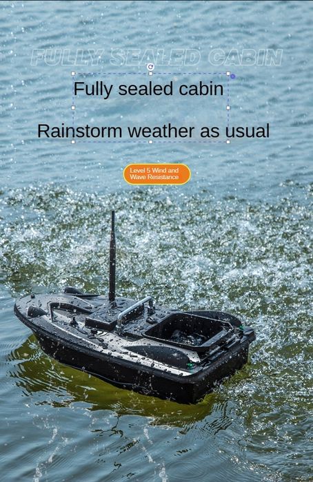 НОВ МОДЕЛ 2025г. Лодка захранка RD2 GPS 30т. 12000mah li-ion батерия