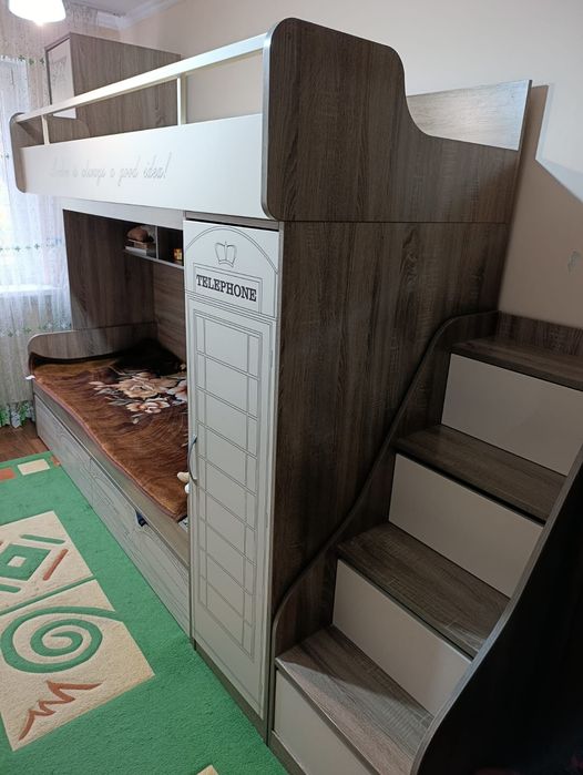 Кровать детская двухярусная