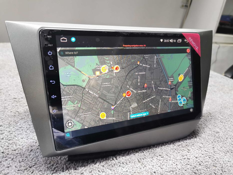 Navigatie Android Seat Leon 2005-2012 4/64gb QLED octacore port SIM