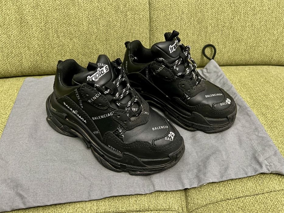 Balenciaga Triple S Kids Black-Marimea 29