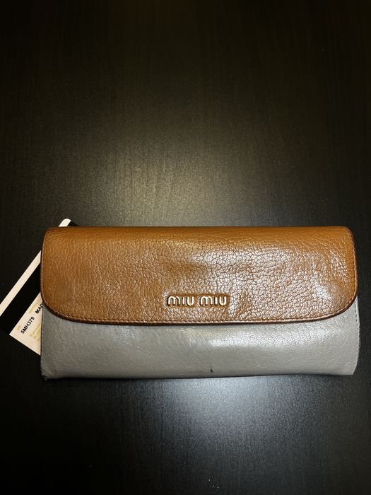 Портфейл Miu Miu от естествена кожа • винтидж • със сертификат