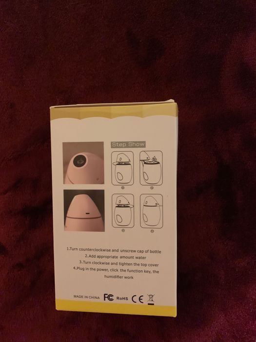 Difuzor Mango ROZ, 160 ml, functie de umidificator, aroma difuzor, USB