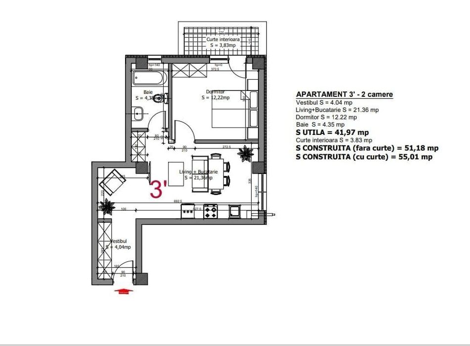 Apartamente 2 camere zona Maramures