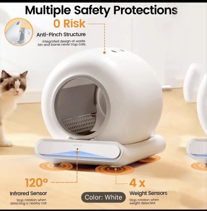 Самопочистваща се електронна тоалетна за котки