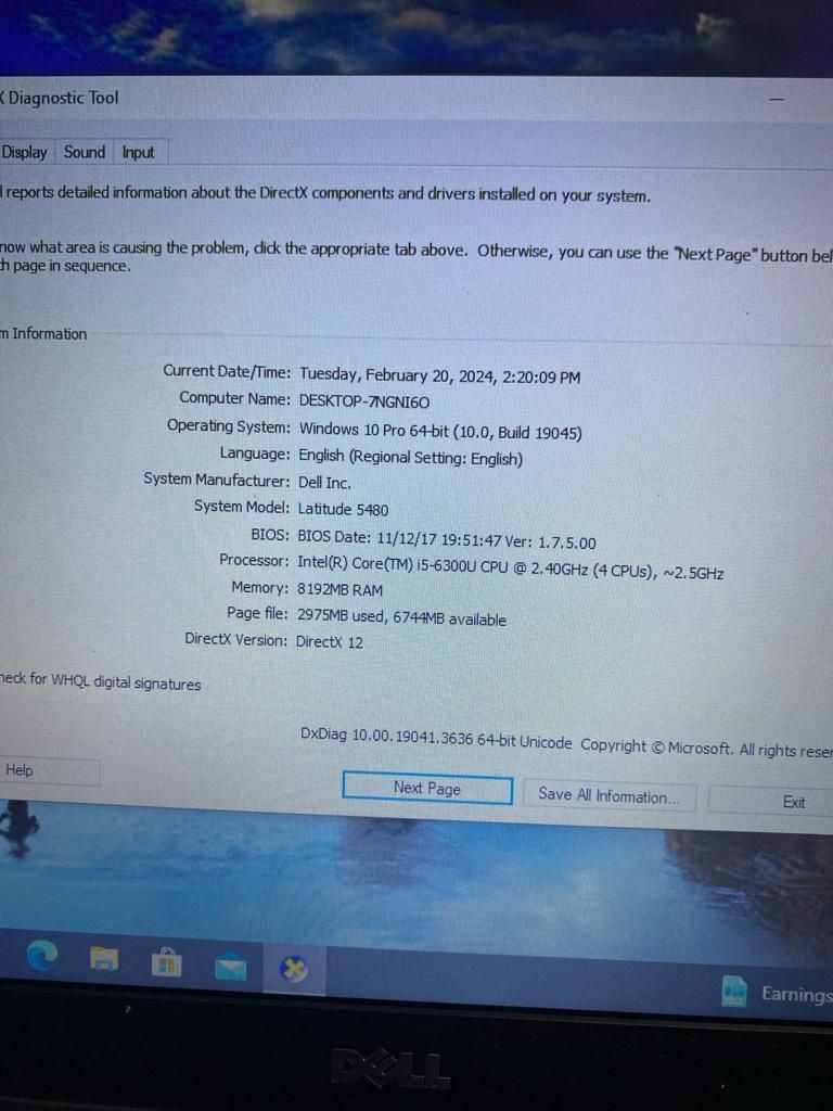 laptop Dell 5840 ddr4
