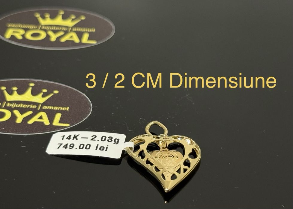 Bijuteria ROYAL : Pandantiv AUR 14K / 2.03 GR