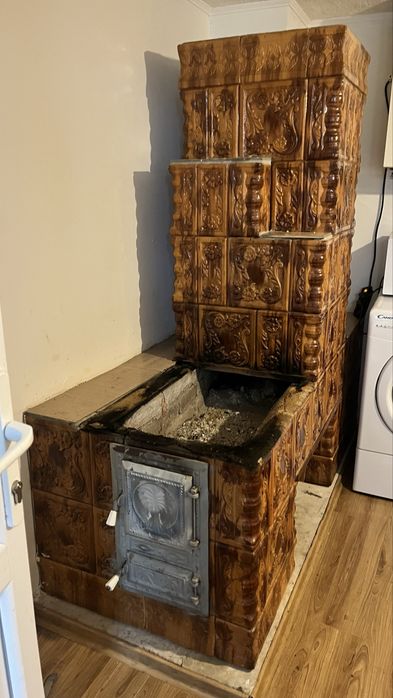 Vand soba teracota cu plita