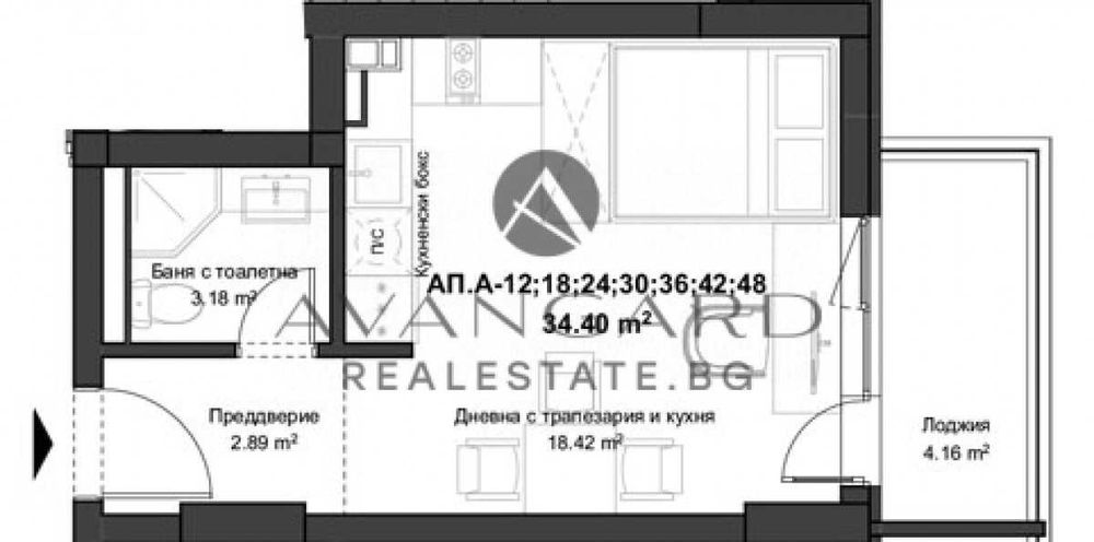 оф.17439 Едностаен Кючук Париж/1-во РПУ