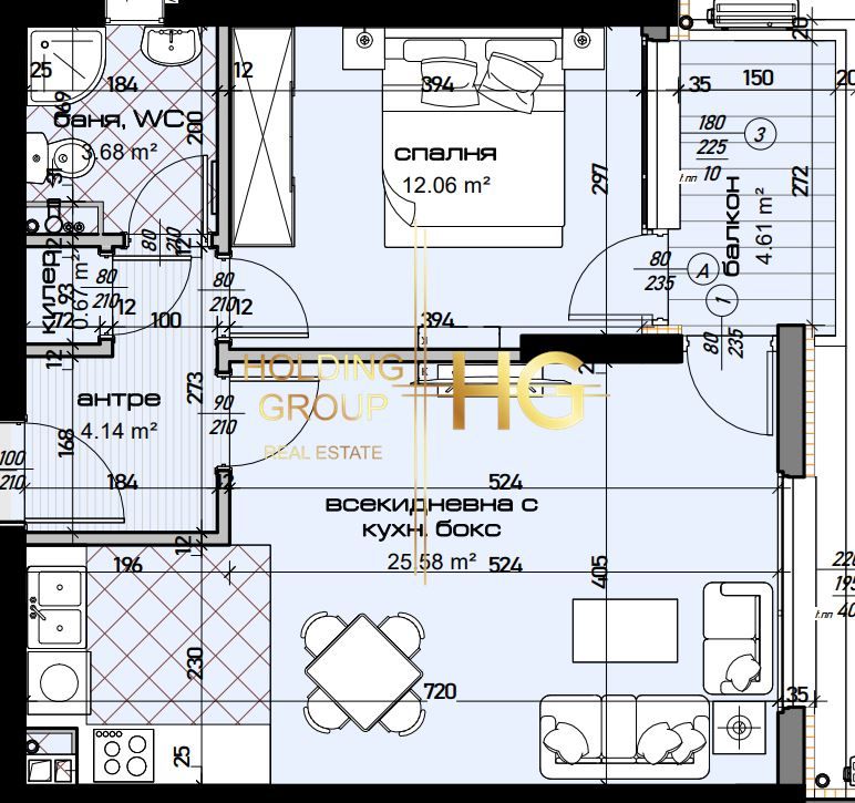 Продава се Двустаен апартамент в Варна, Младост 1 - 72 кв.м за 1445 €/кв.м - Снимка #2