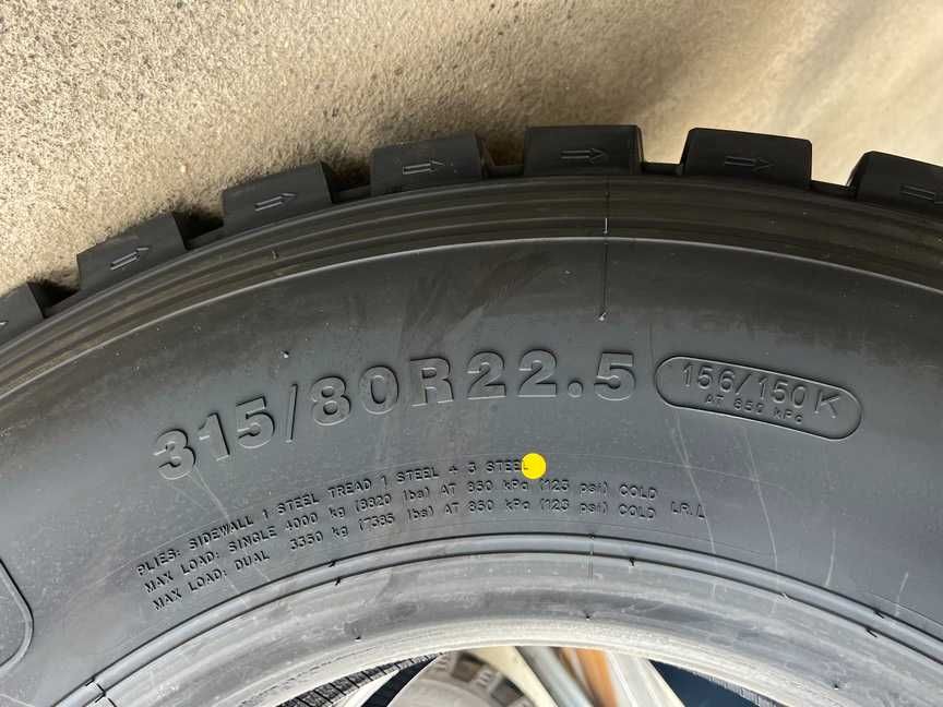 Cauciucuri radiale 315/80R22.5 noi de tractiune on/off pt camion MAN