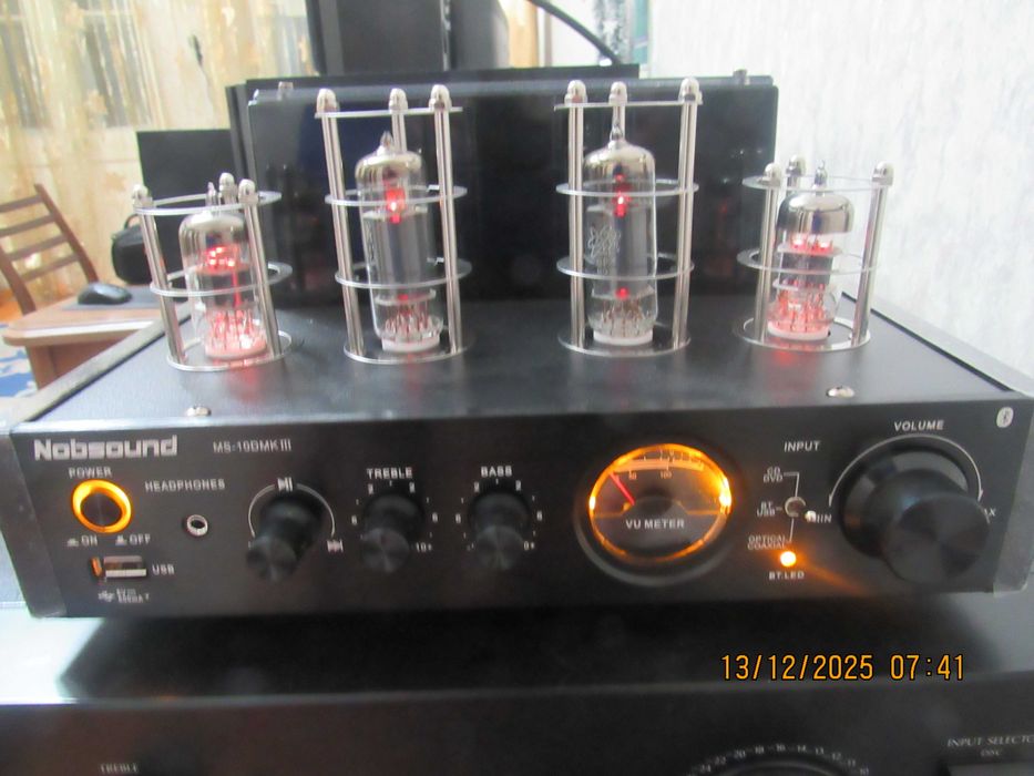 Ламповый усилитель "Nobsound" с колонками "Wharfedale"