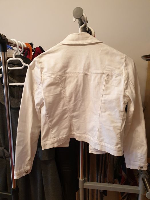 Geacă jeans alb fetițe, TRUSARDI JUNIOR