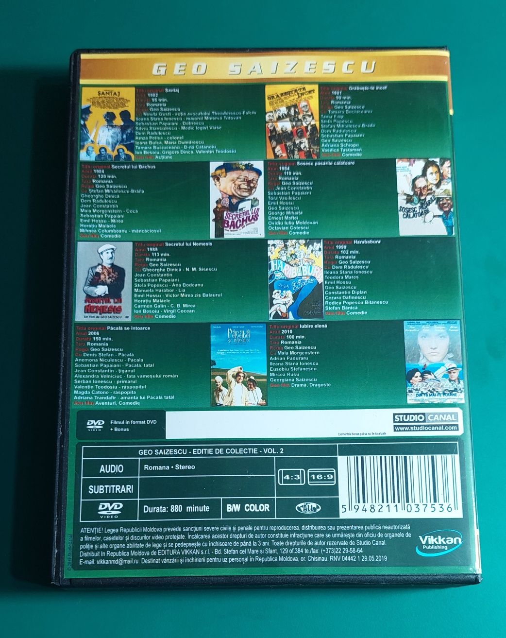 Colectia Geo Saizescu - 8 Filme - 8 DVD - Volumul 2