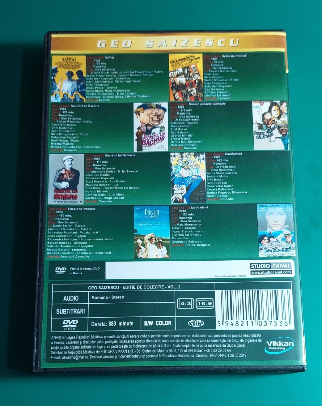 Colectia Geo Saizescu - 8 DVD - Volumul 2