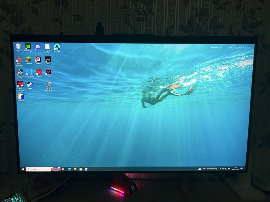 Игровой Монитор 360Hz 0.1ms, IPS матрица, 24.5 дюйма