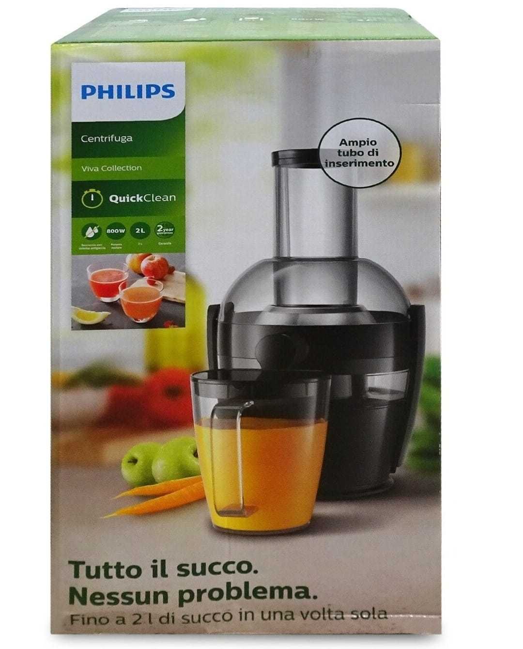 Storcator de fructe si legume nou Phillips Viva Collection HR1856/70