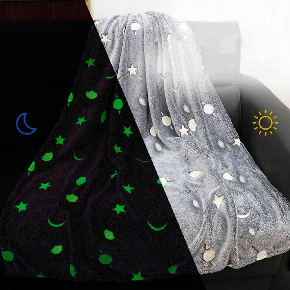 Детско одеяло, светещо в тъмното- 120 х150 см.