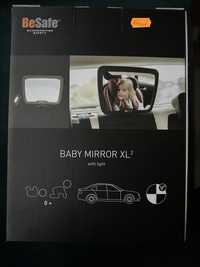 Oglinda bebelusi masina - BeSafe Baby Mirror XL cu lumina