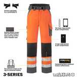 Hi-Vis зимни работни панталони Snickers Workwear 3639 Class 2