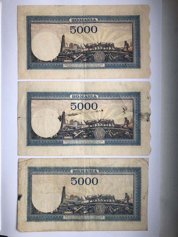 Bancnota 5000 lei an 1944-1945