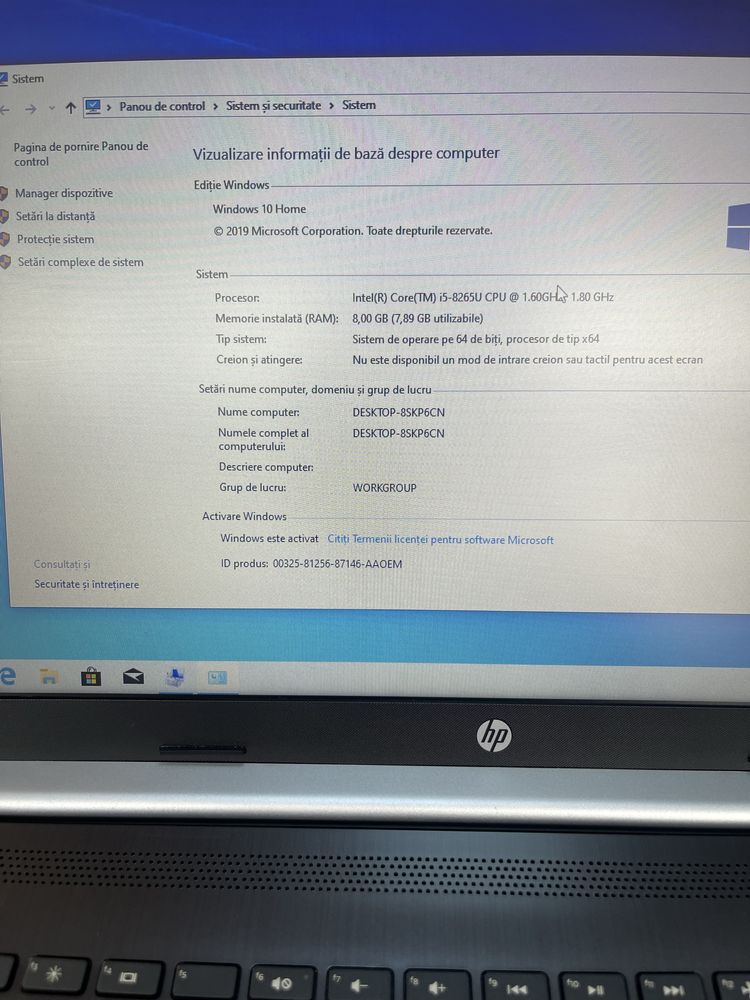 Laptop HP i5 - 8265U ( gen 8 )