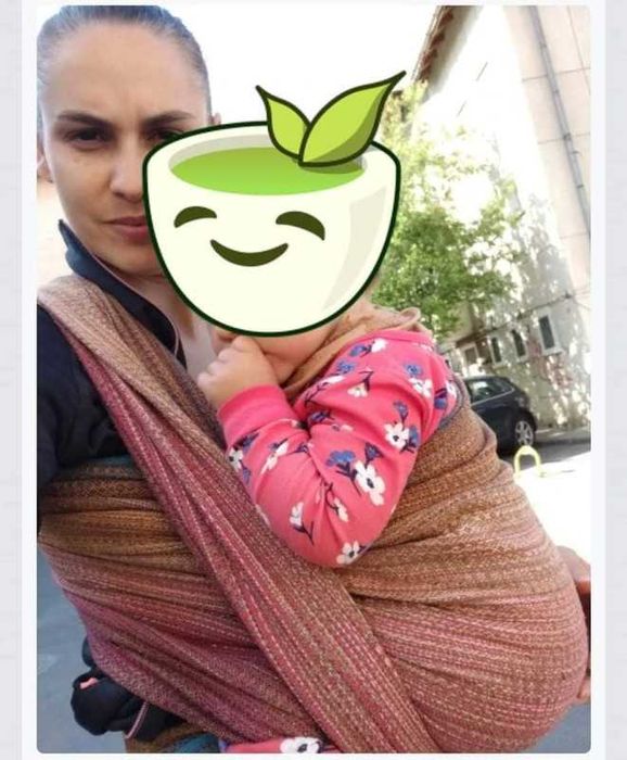 Cotton Cloud wrap țesut handwoven size 6