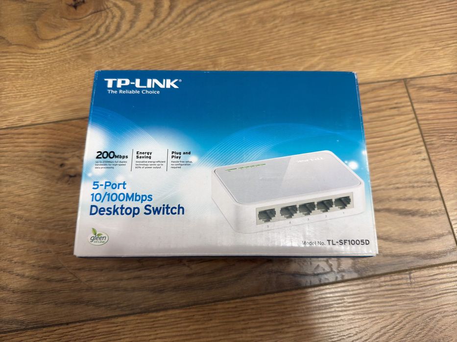 Switch TP-LINK TL-SF1005D, 5 x 10/100Mbps, NOU, nefolosit