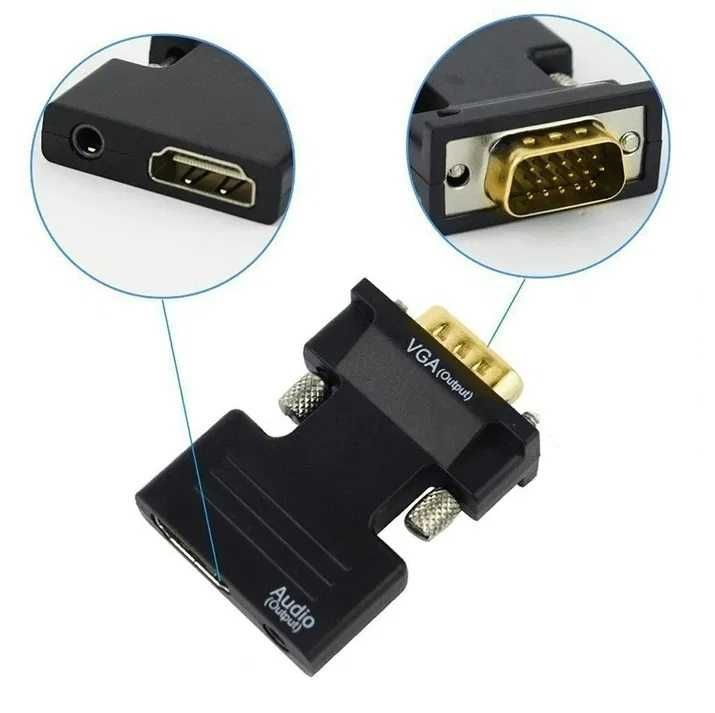 Adaptor HDMI la VGA + Audio