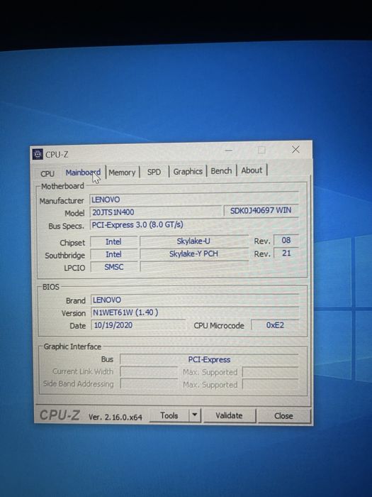 Laptop Lenovo ThinkPad