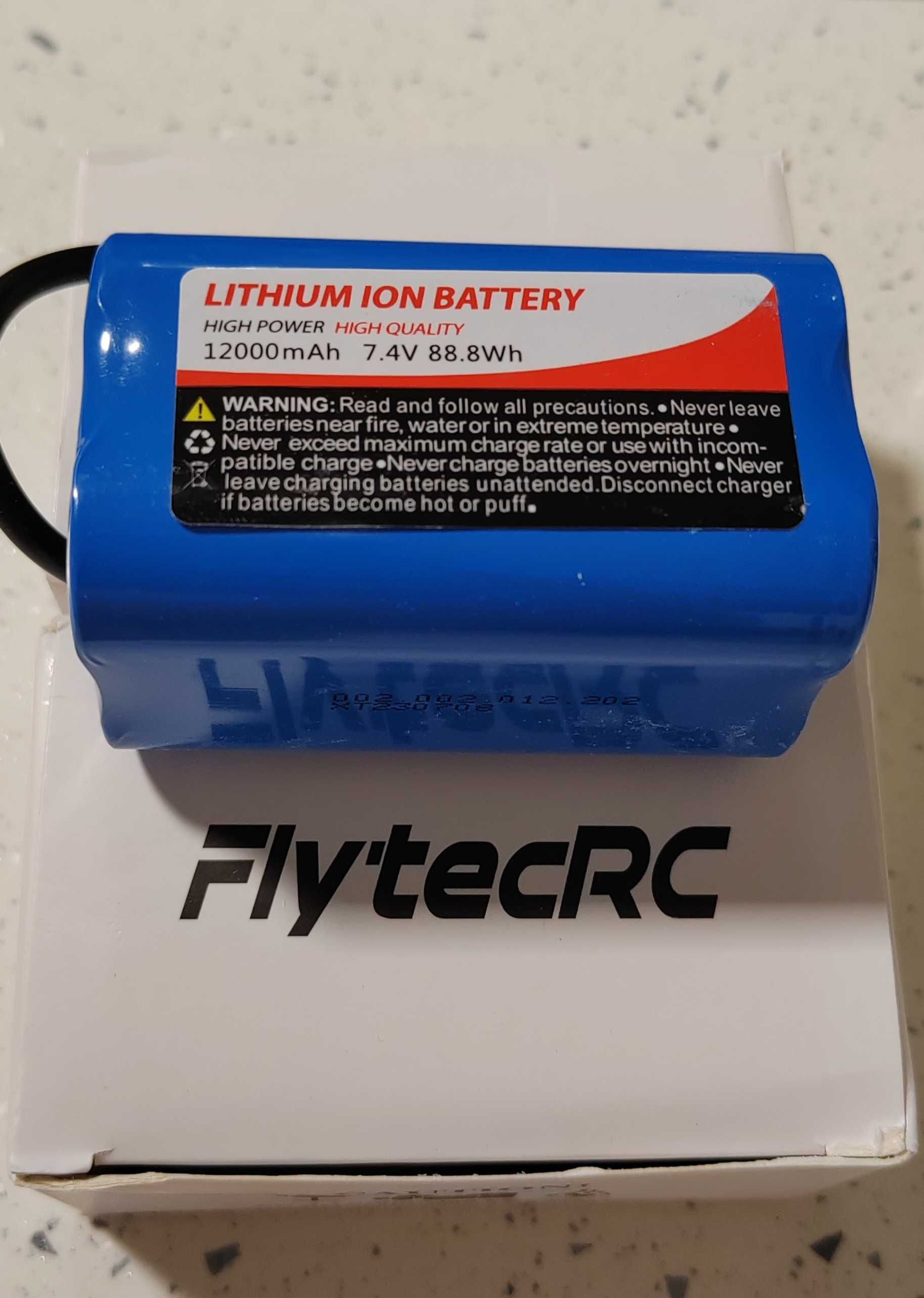 Литиево-йонни батерии 12000mAh 7,4V за лодки за захранка