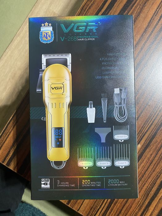 *NOU* Masină de tuns profesională VGR -Acumulator 2000mAh,USB,SIGILATĂ