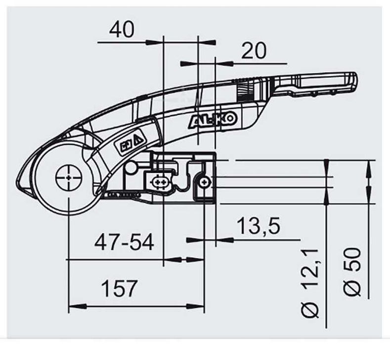 Cupla antibalans AL-KO AKS 2004, ALKO AKS 3004 rulote remorci antifurt