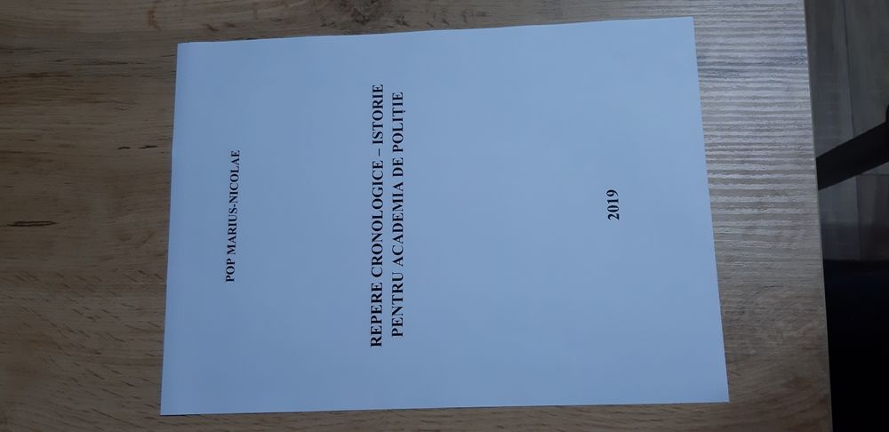 Repere Cronologice Istorie pentru Academia de Politie