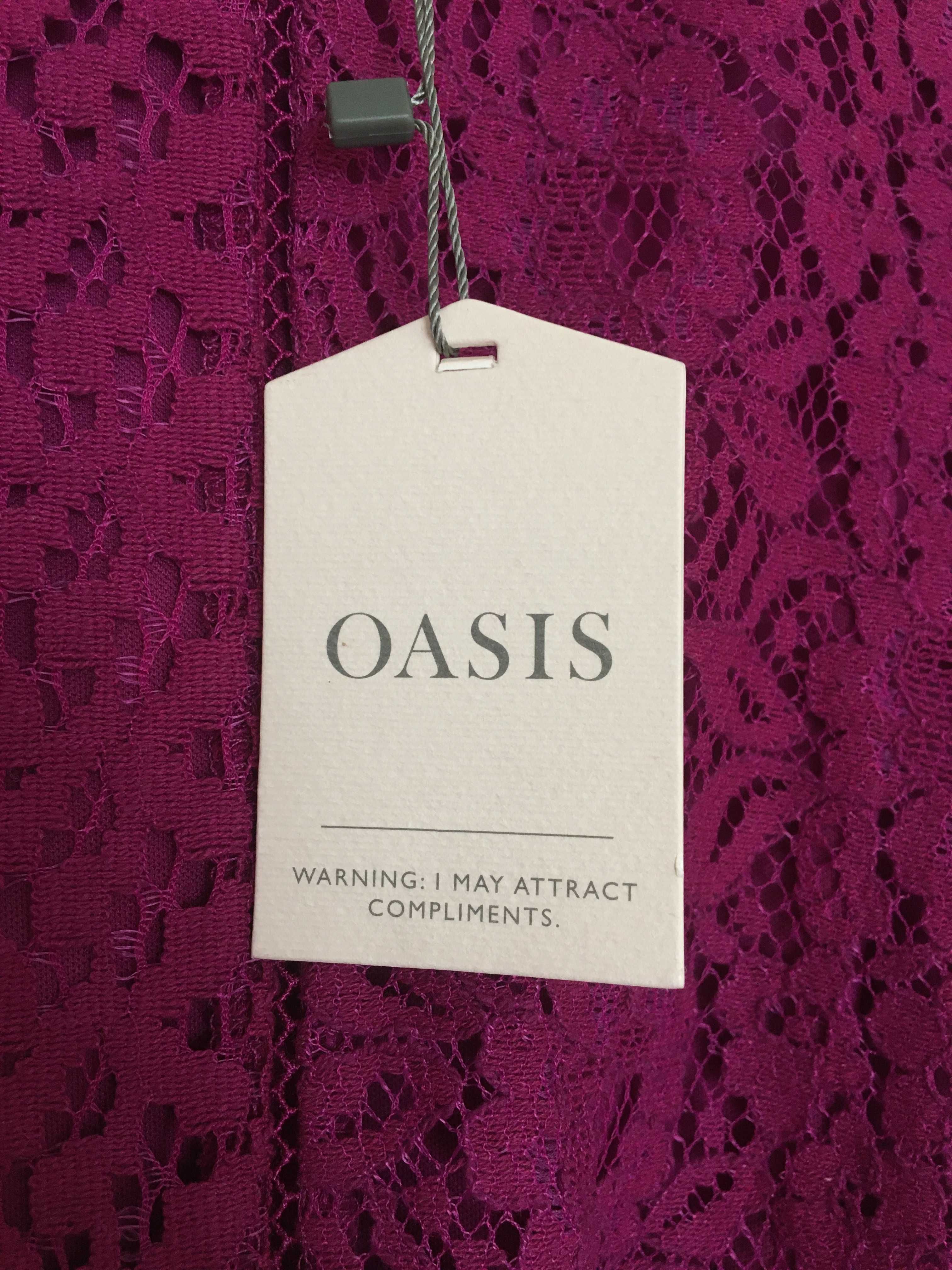 Нова дамска рокля с дантела на английската марка Oasis, размер М