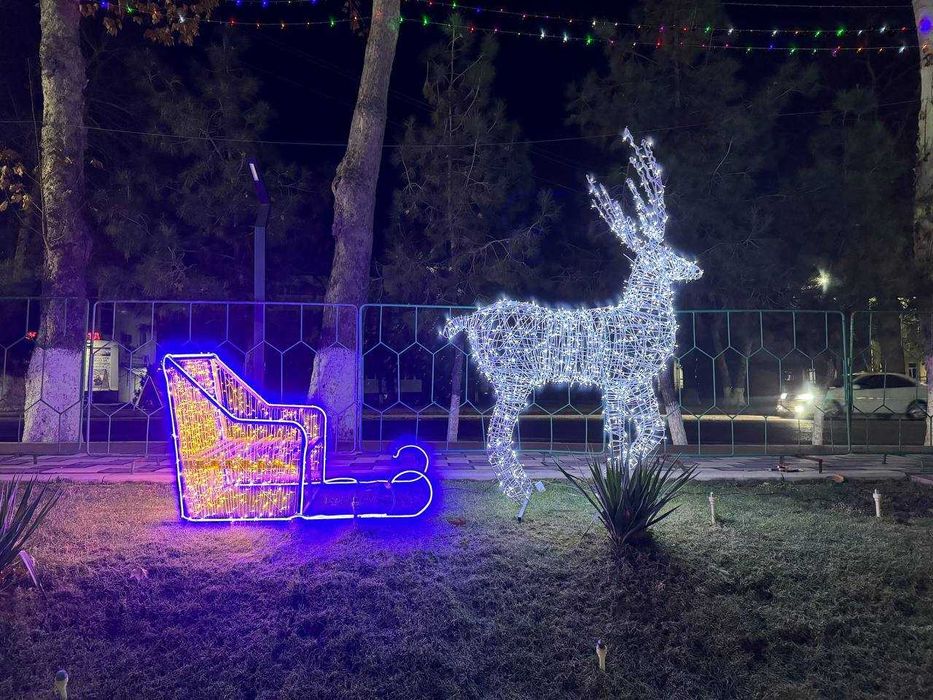 Установка новогодних ёлок || Yangi yil archasini o'rnatish