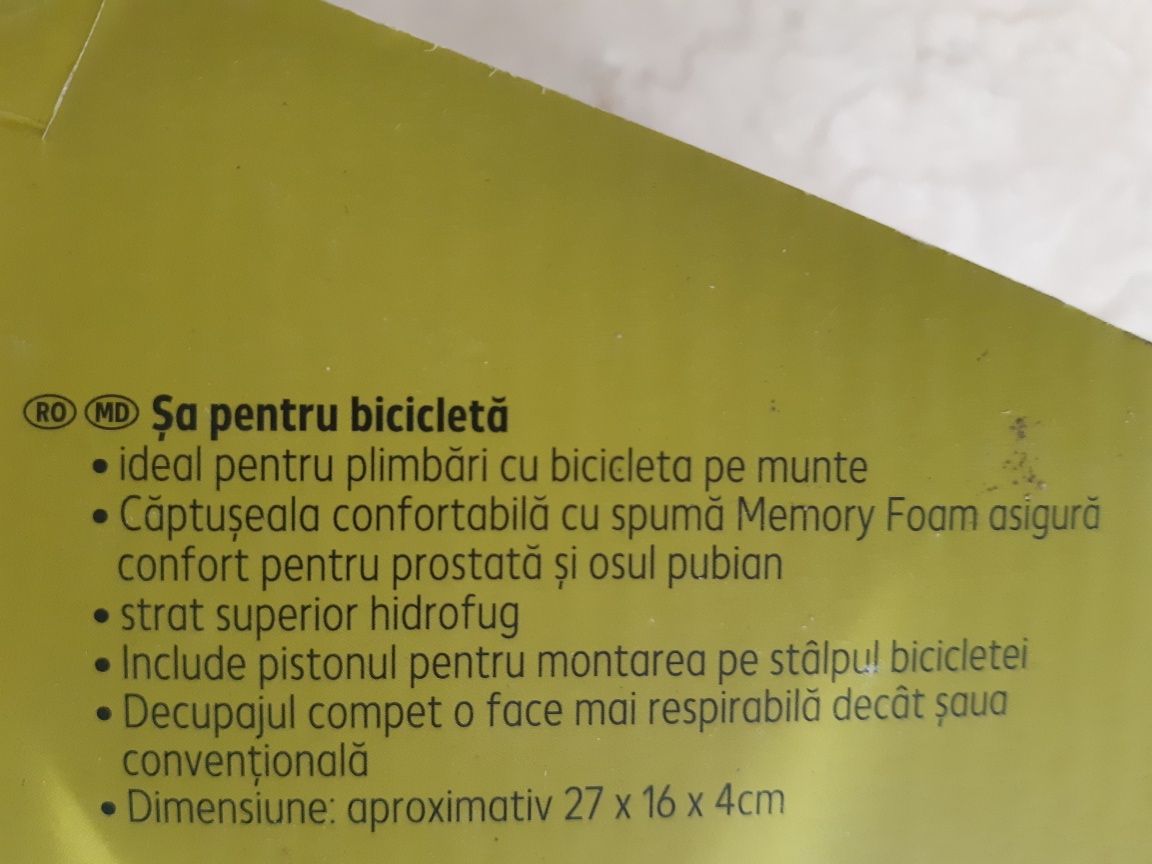 Sa nouă de bicicletă cu Memory Foam