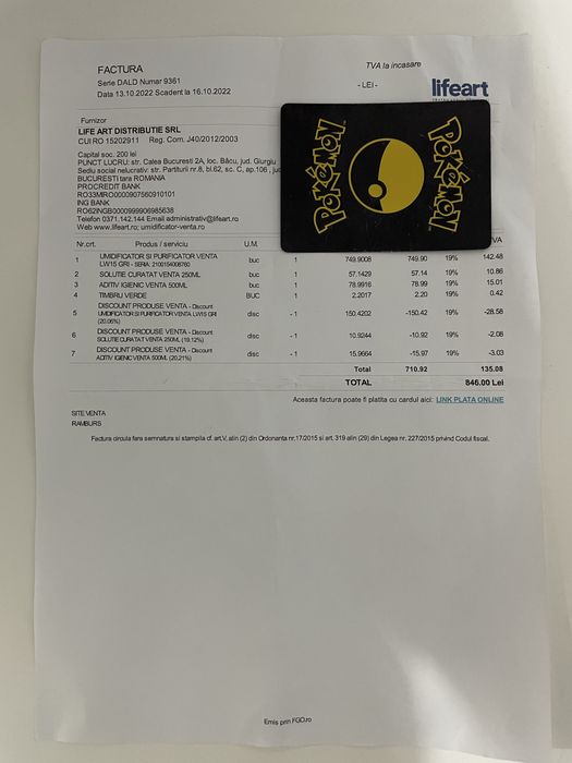 Umidificator purificator Venta LW15