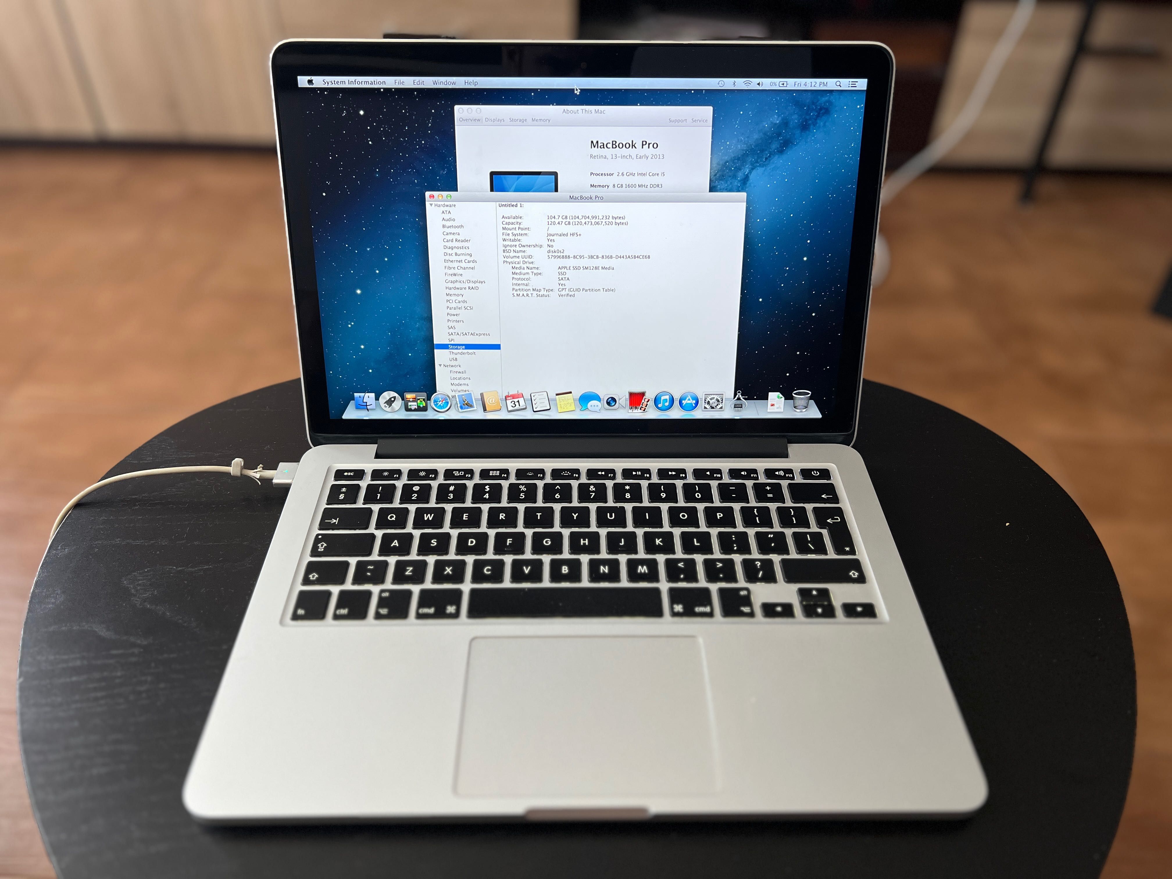 MacBook Pro 13" 2013 Retina 8GB RAM 128GB SSD - проблемна батерия