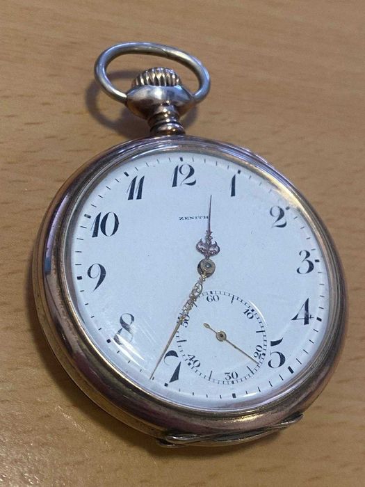 Ceas vechi de buzunar argint Zenith Grand Prix Paris 1900