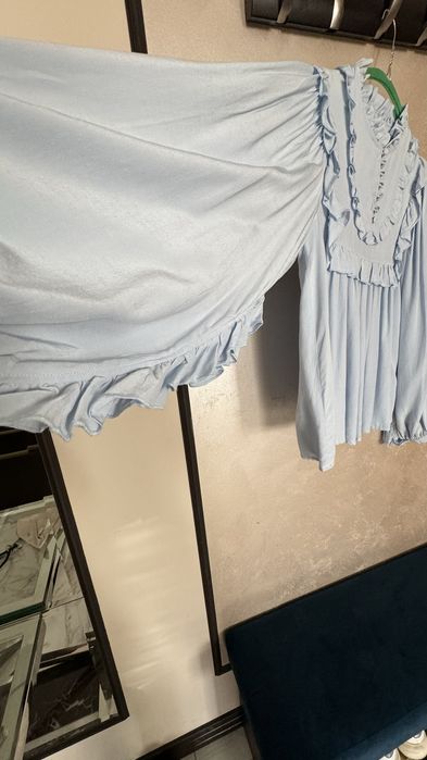 Нова, нежна  и красива риза в бебешко синьо