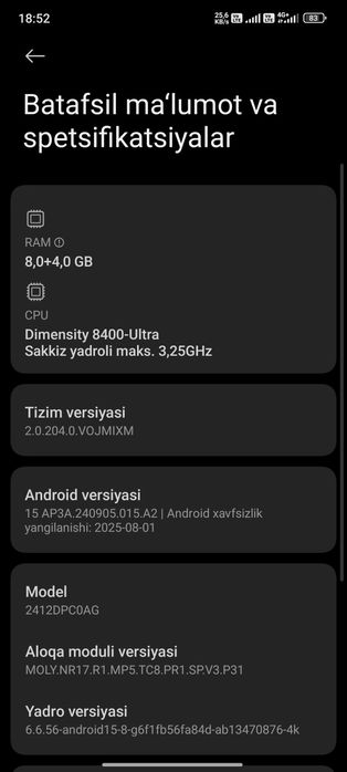 Poco x7 pro srochna sotiladi