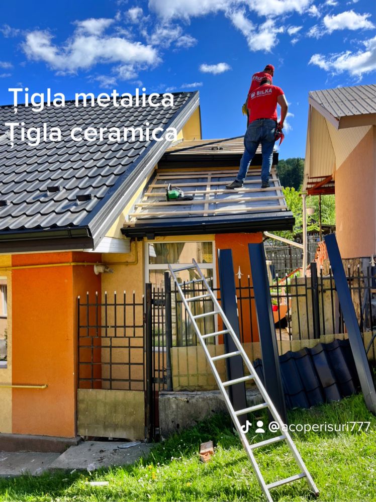 Țigla metalica ceramica reparații acoperisuri BILKA