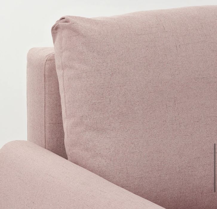 Canapea extensibila 3 locuri, roz