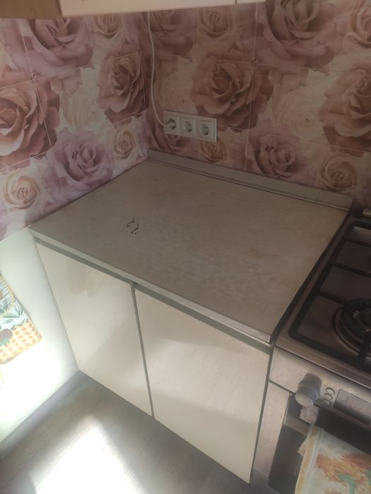 Стол тумба кухонный белый б/у