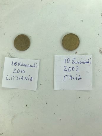 Monede 1 și 10 eurocenti